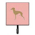 Micasa Italian Greyhound Checkerboard Pink Leash or Key Holder MI221807